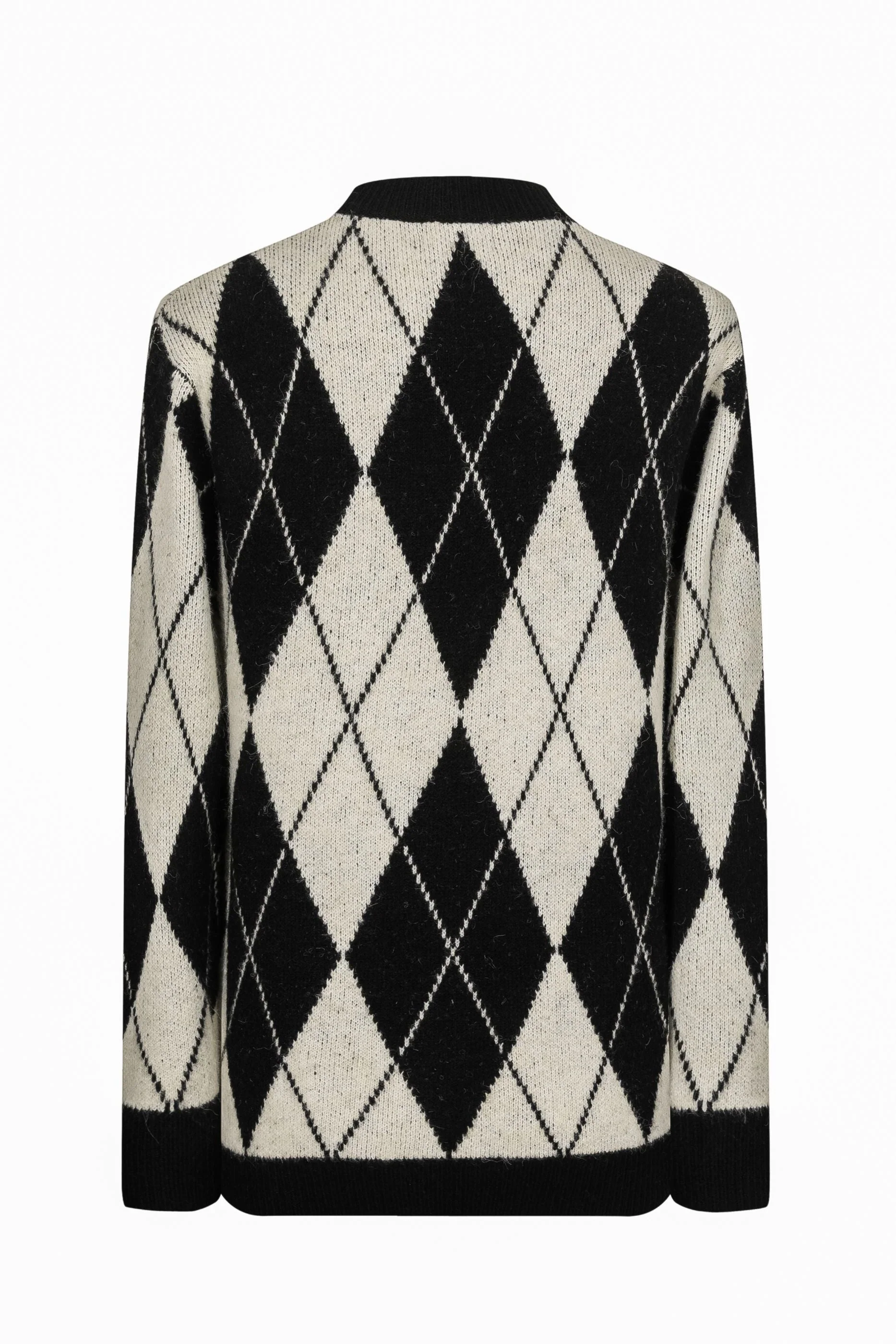 Pull maille à motif losange - Image 11
