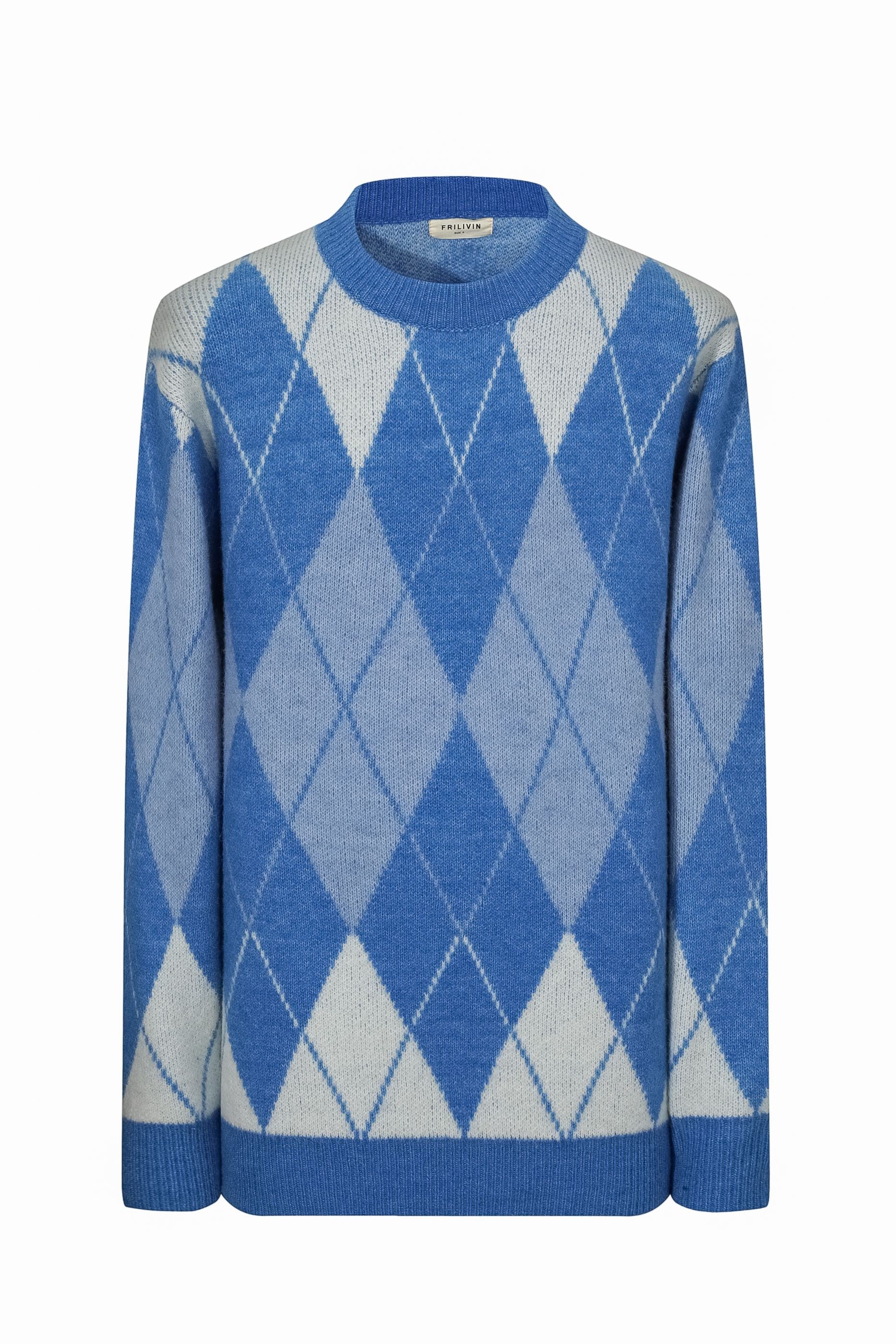 Pull maille à motif losange - Image 12
