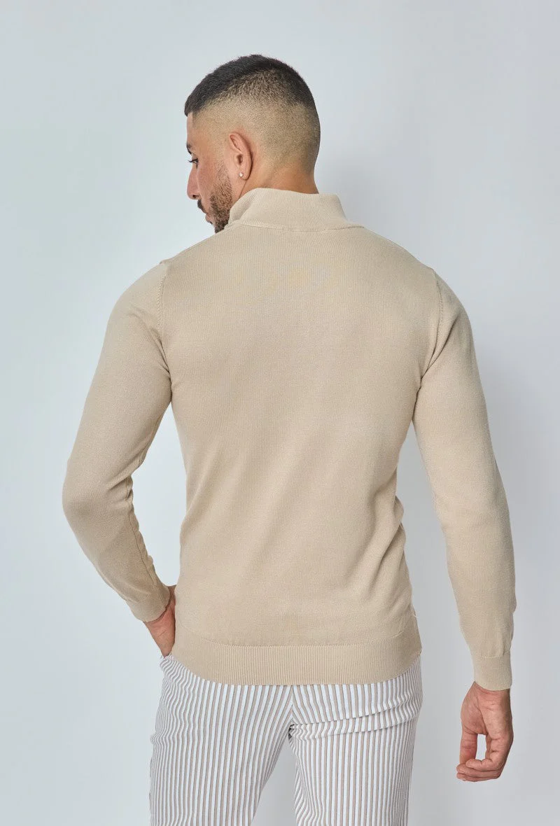 Pull zippé col montant slim - Image 10