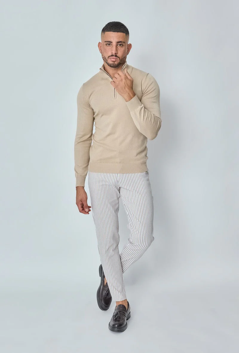 Pull zippé col montant slim - Image 12