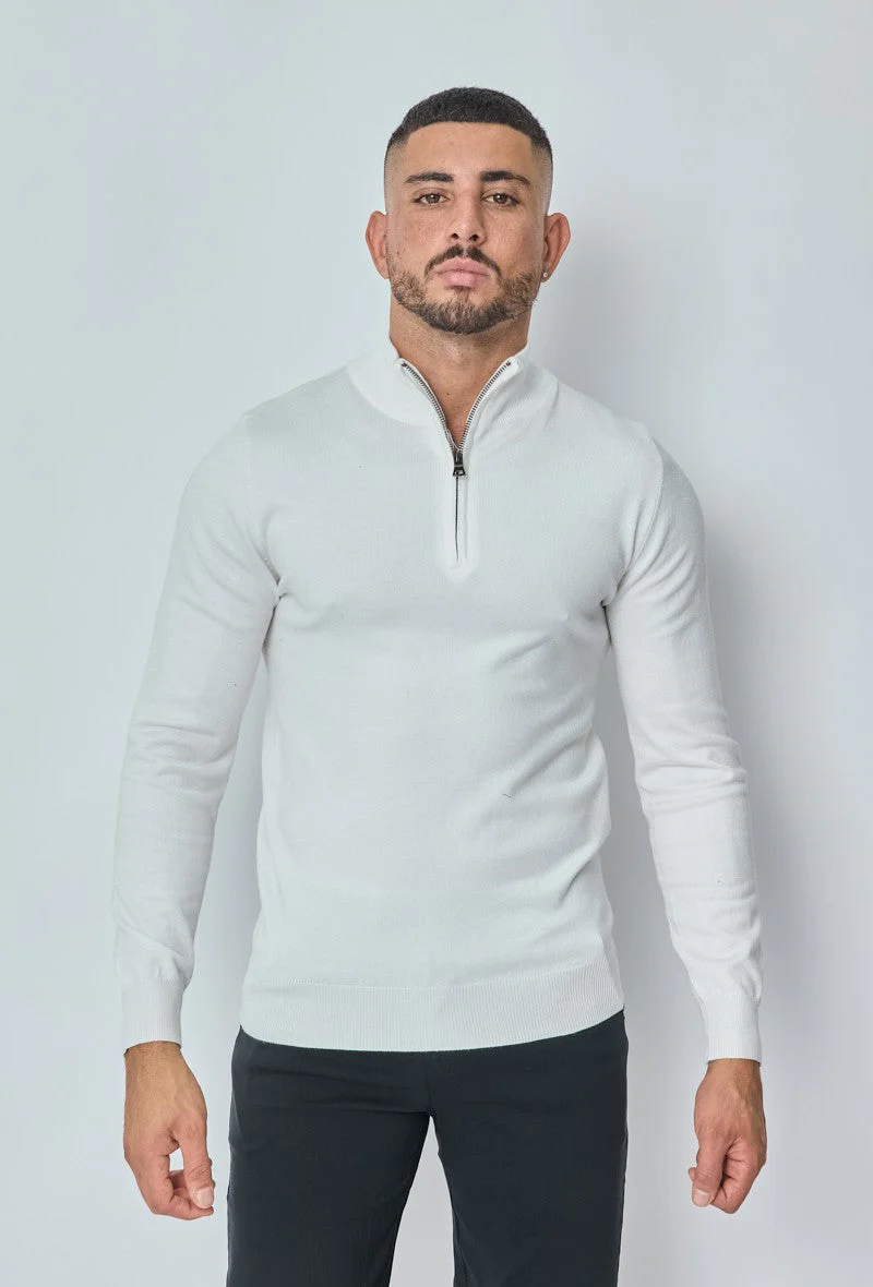 Pull zippé col montant slim - Image 13