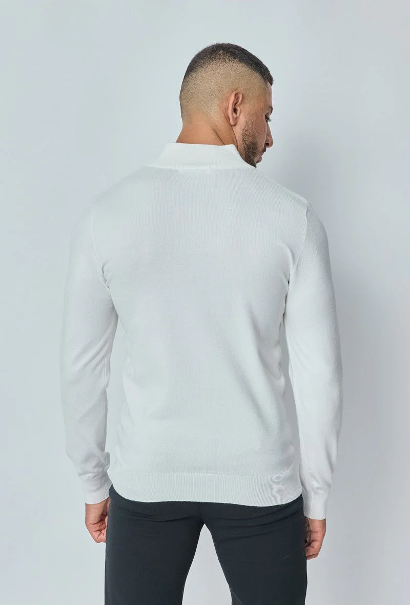 Pull zippé col montant slim - Image 15