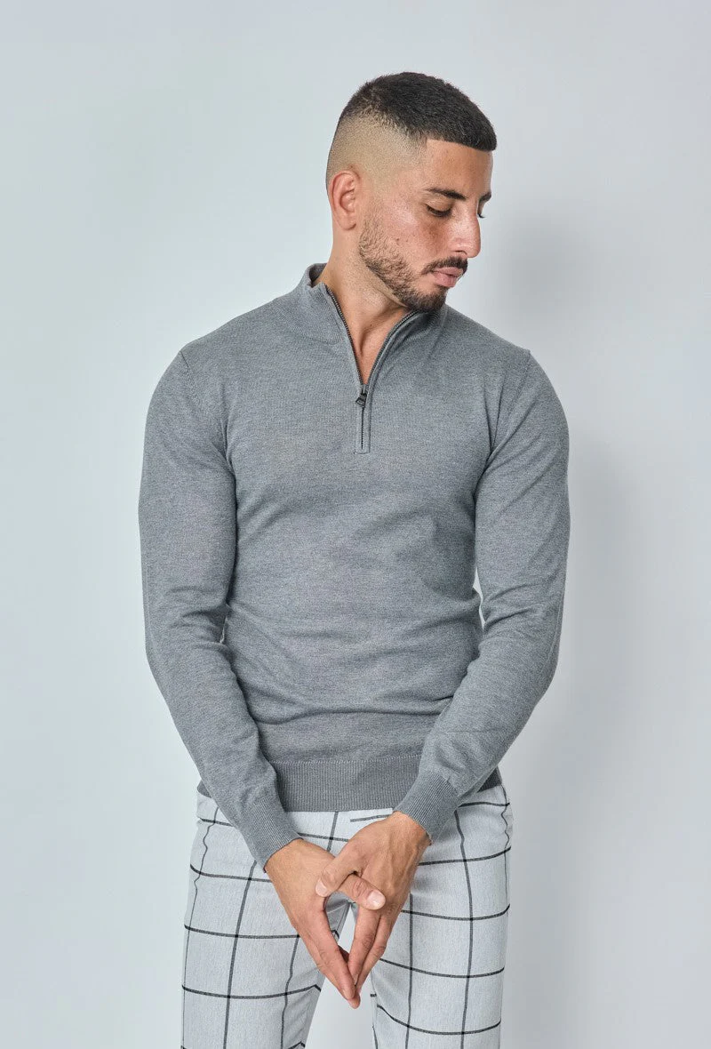 Pull zippé col montant slim - Image 18