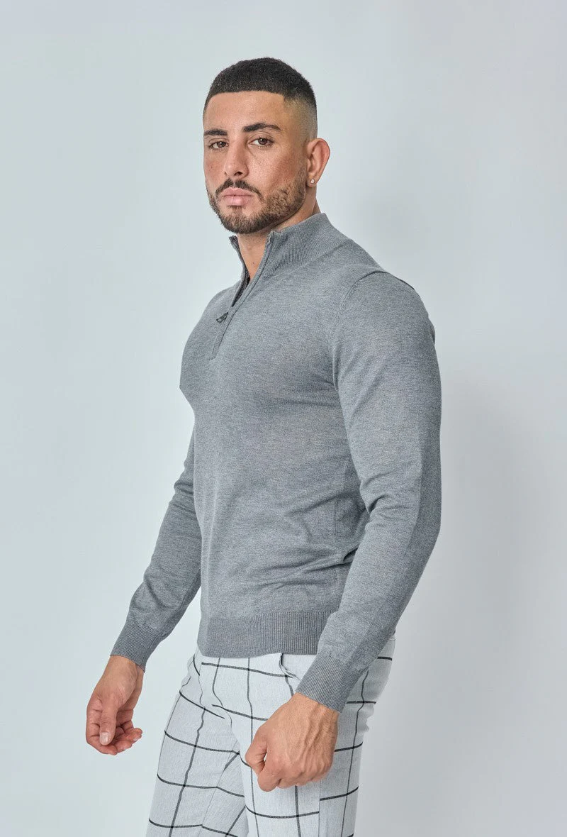 Pull zippé col montant slim - Image 19