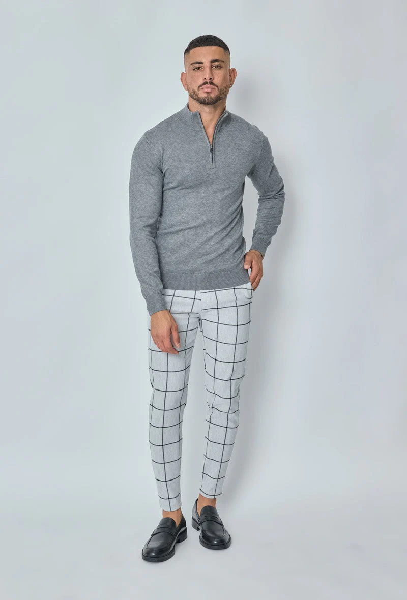 Pull zippé col montant slim - Image 22