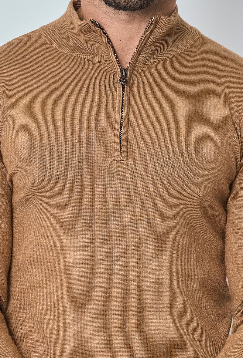 Pull zippé col montant slim - Image 26