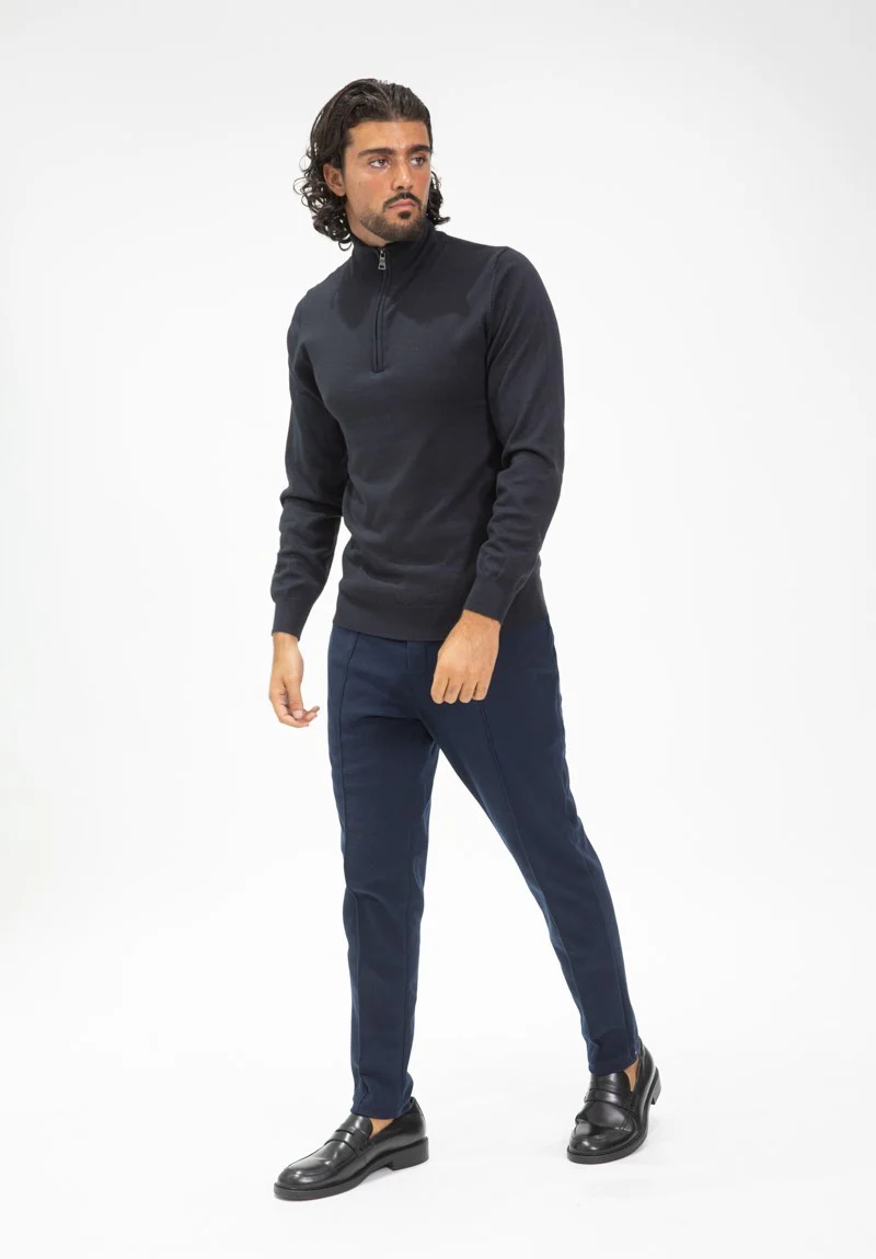 Pull zippé col montant slim - Image 30