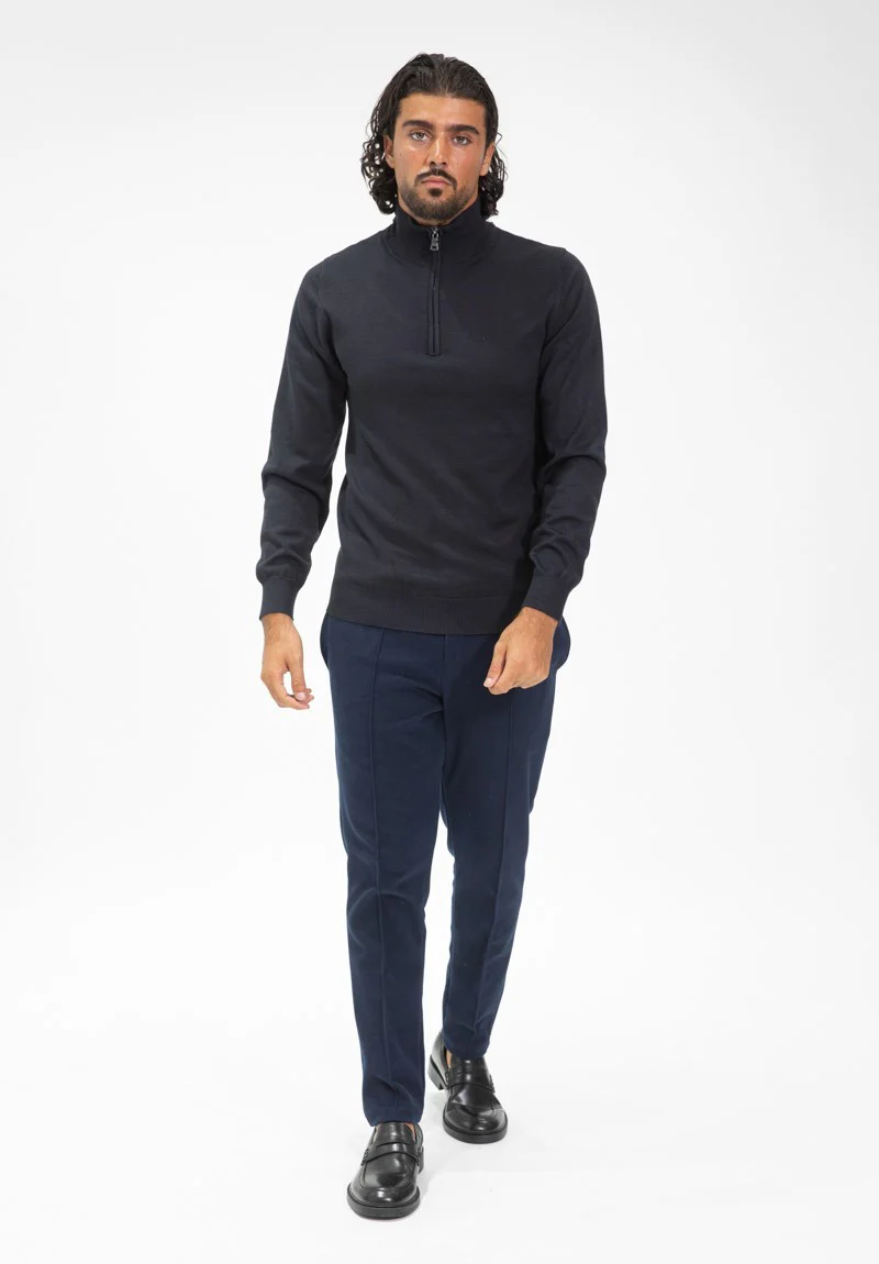 Pull zippé col montant slim - Image 31