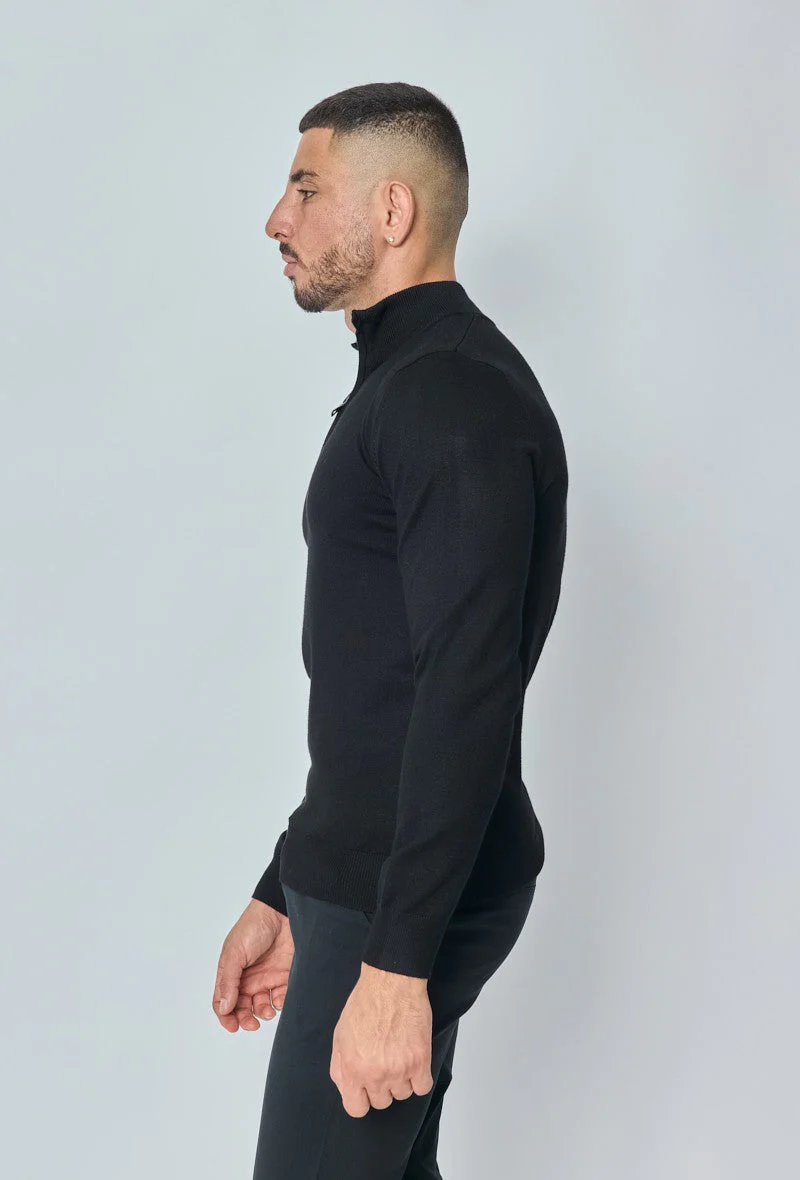 Pull zippé col montant slim - Image 4