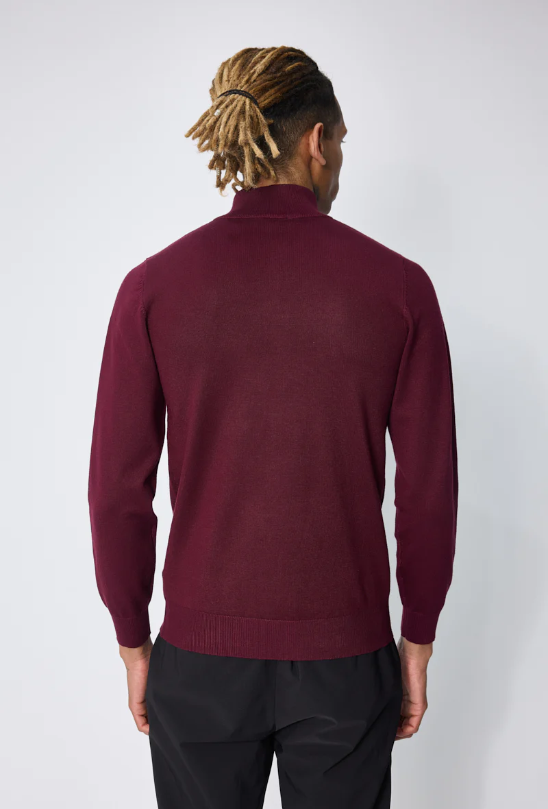 Pull zippé col montant slim - Image 46