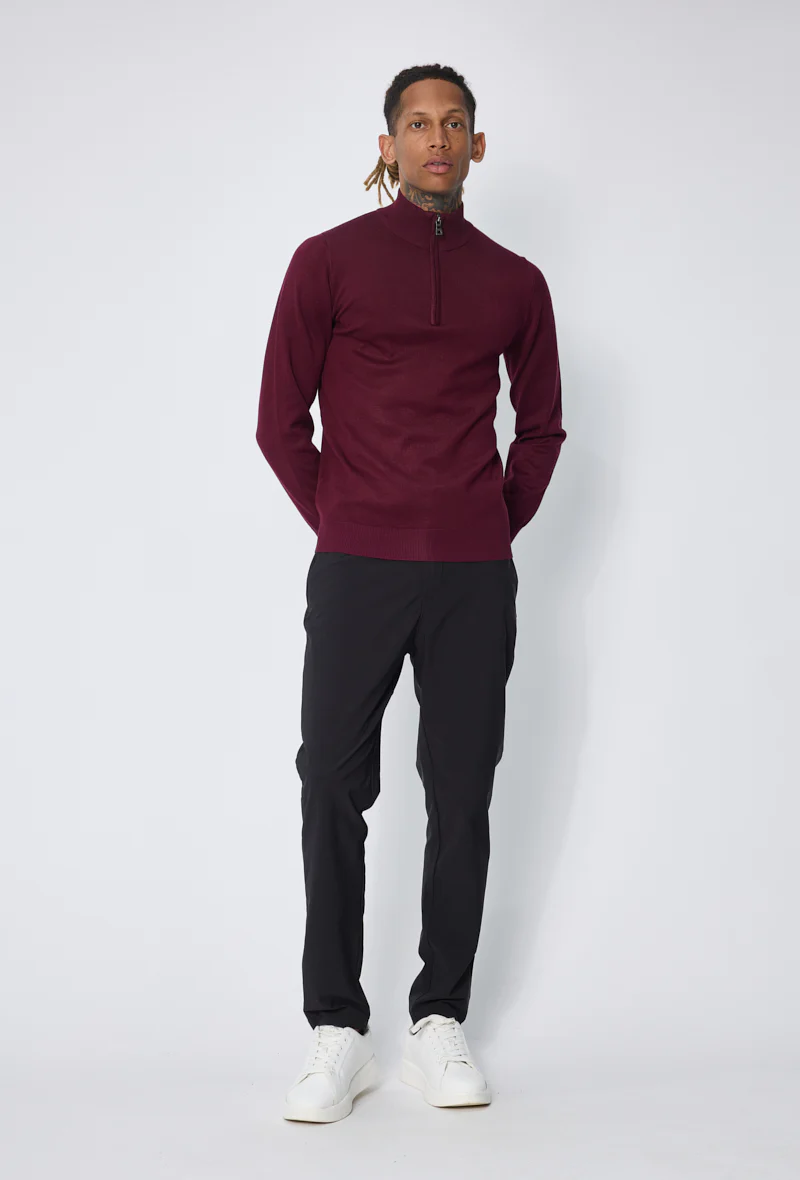 Pull zippé col montant slim - Image 47
