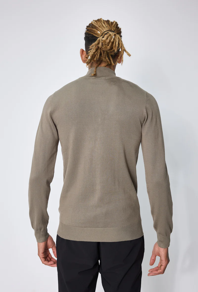 Pull zippé col montant slim - Image 50