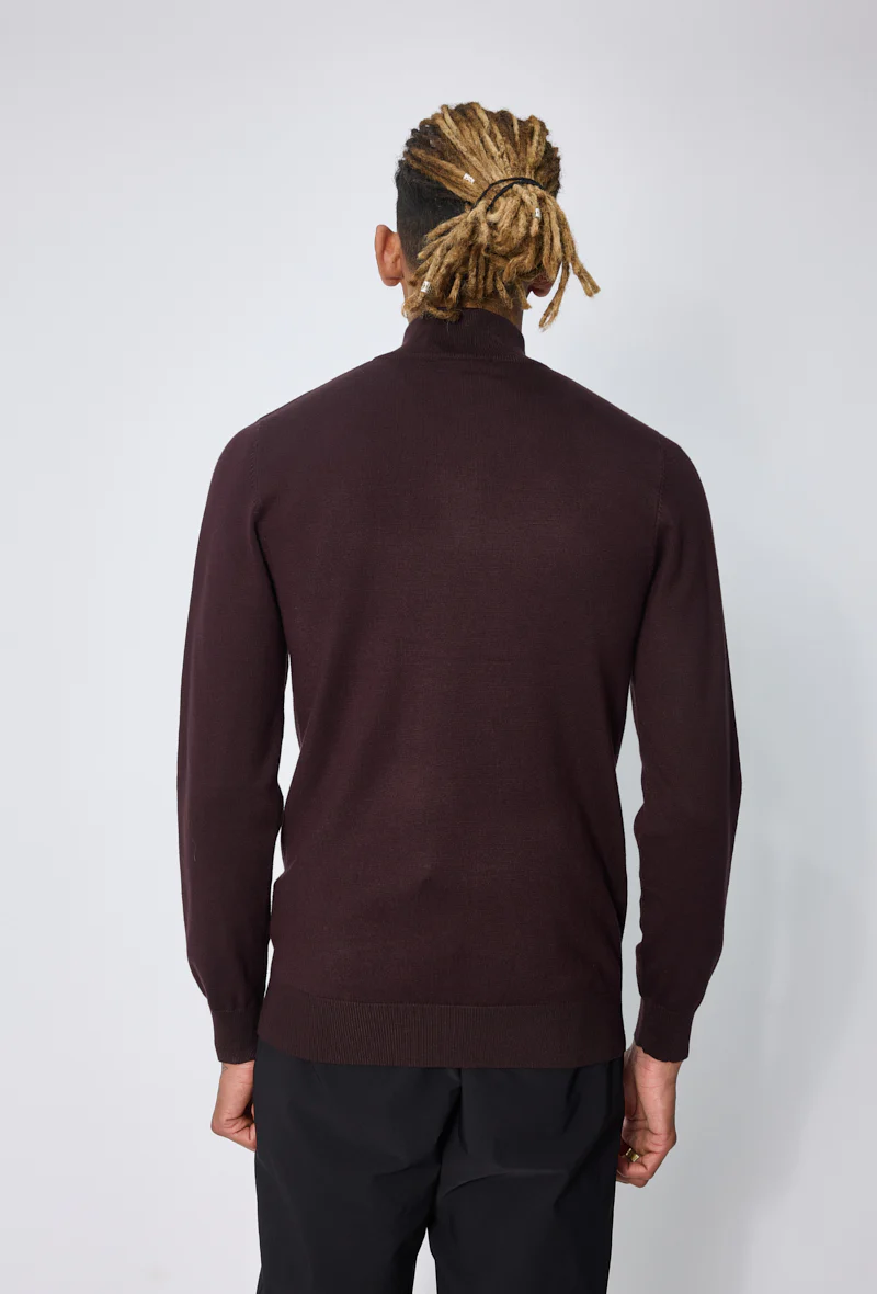 Pull zippé col montant slim - Image 53