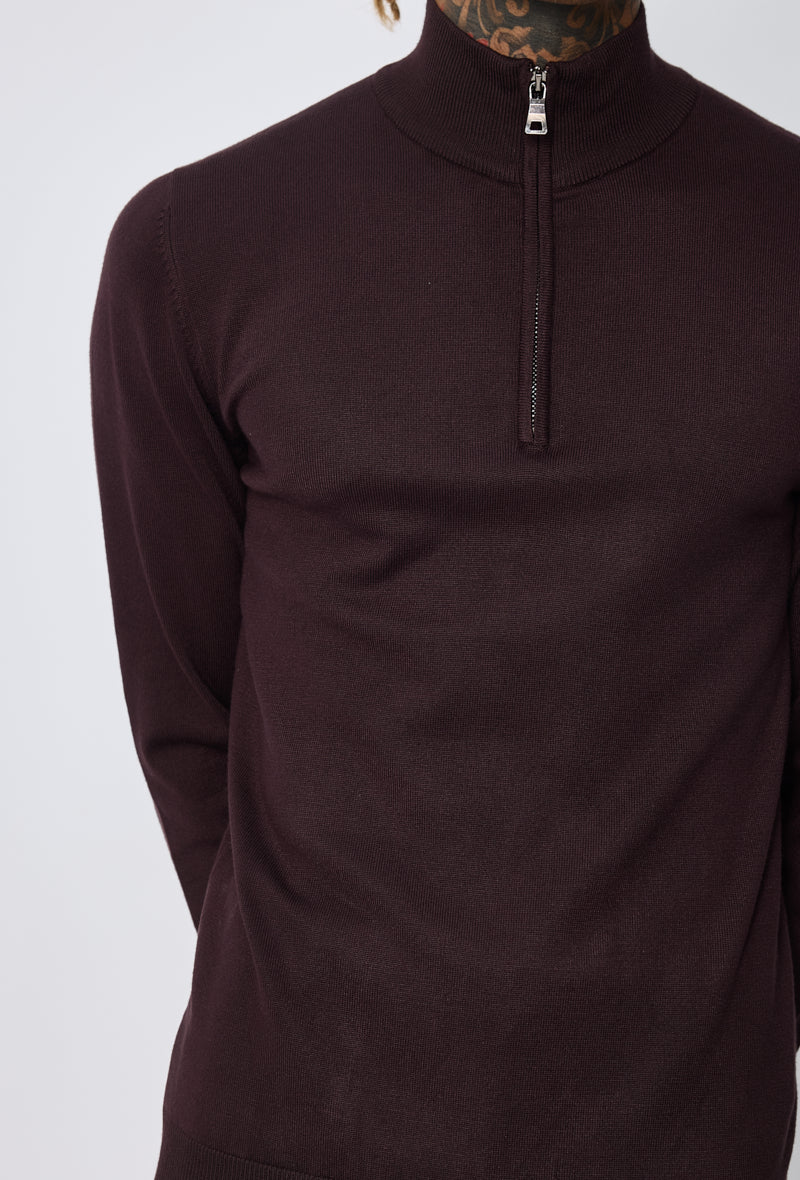 Pull zippé col montant slim - Image 55