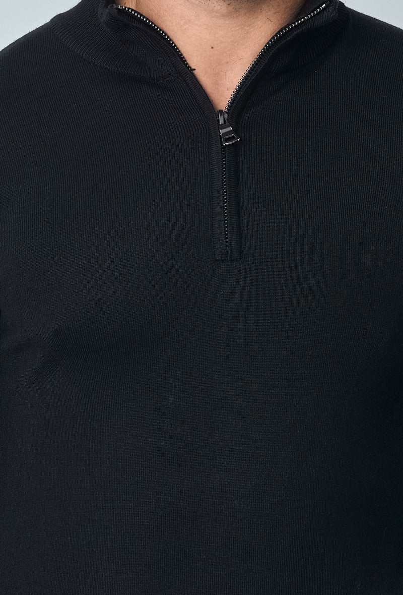 Pull zippé col montant slim - Image 6