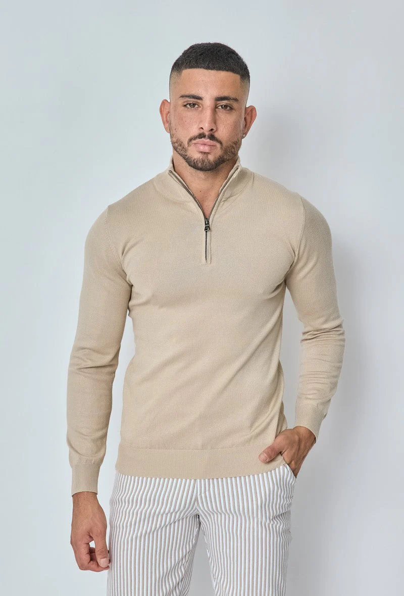Pull zippé col montant slim - Image 8