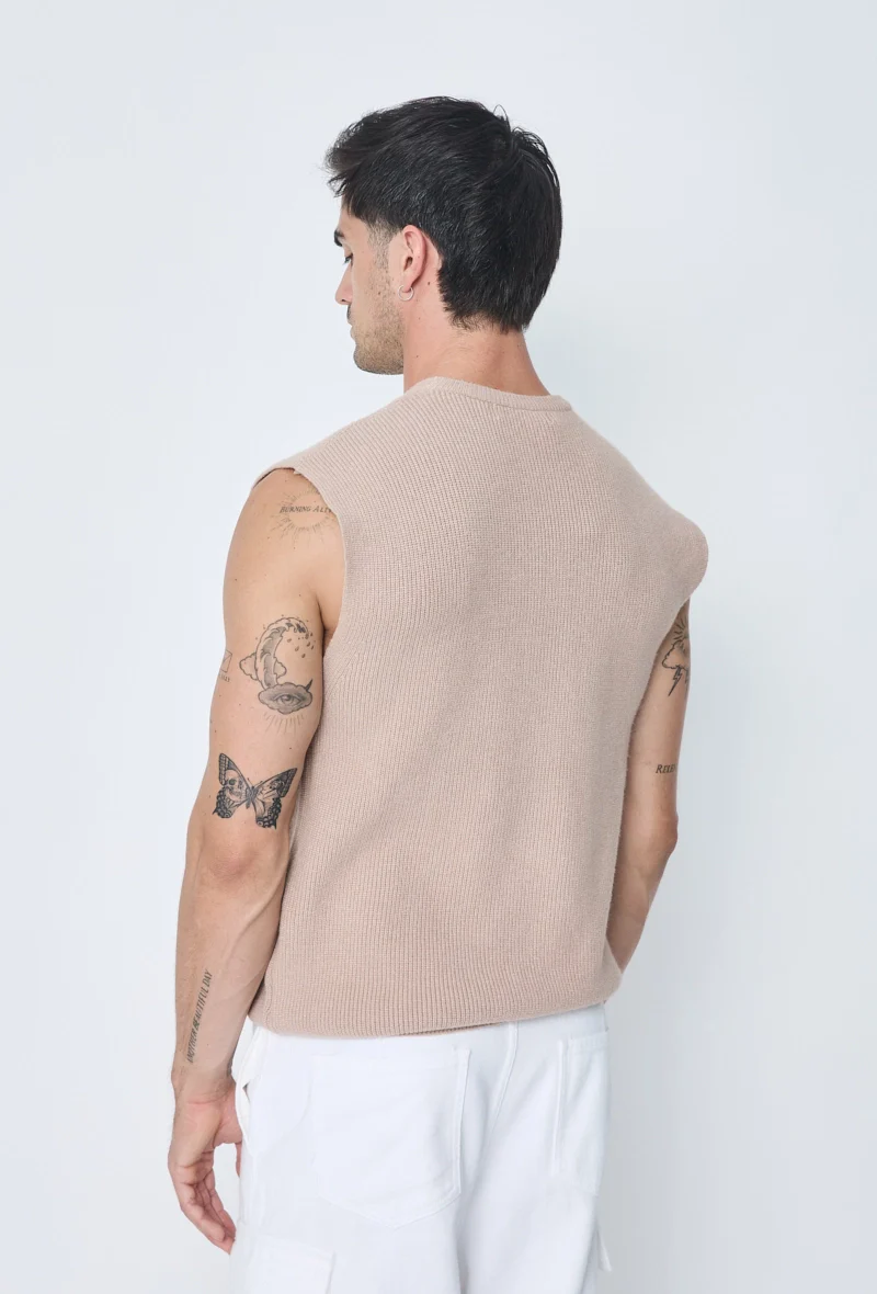 Pull maille sans manches - Image 2