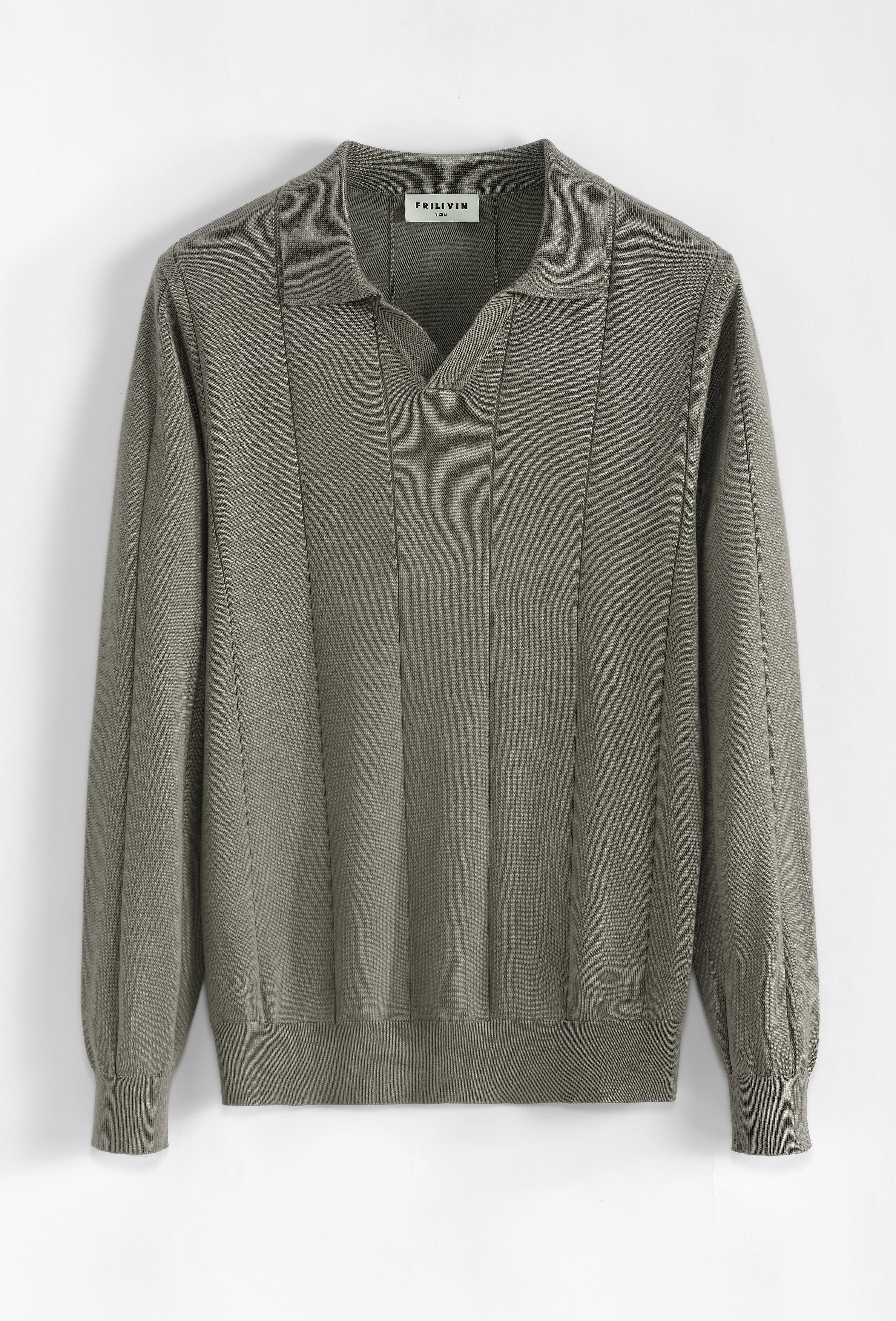 Pull manches longues col v - Image 13