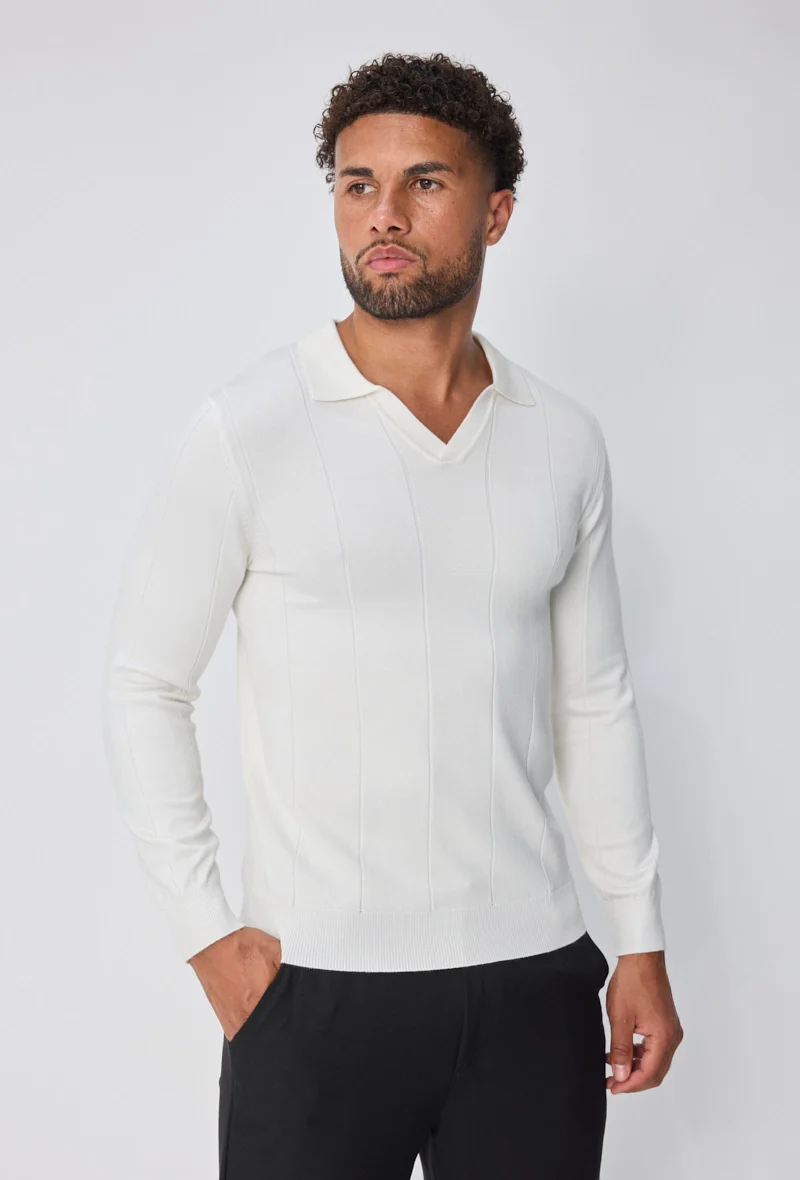 Pull manches longues col v - Image 6