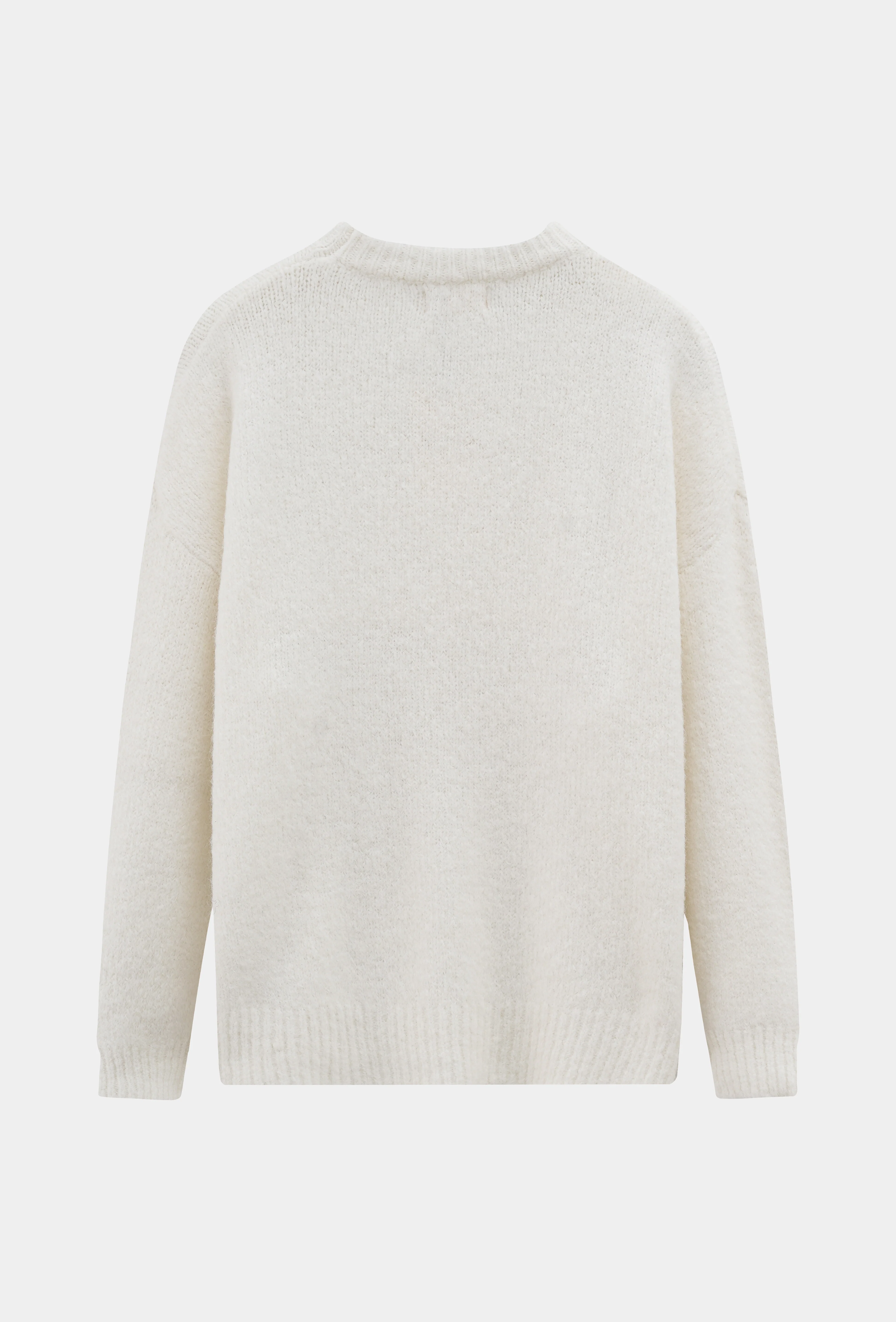 Pull uni à col rond - Image 18