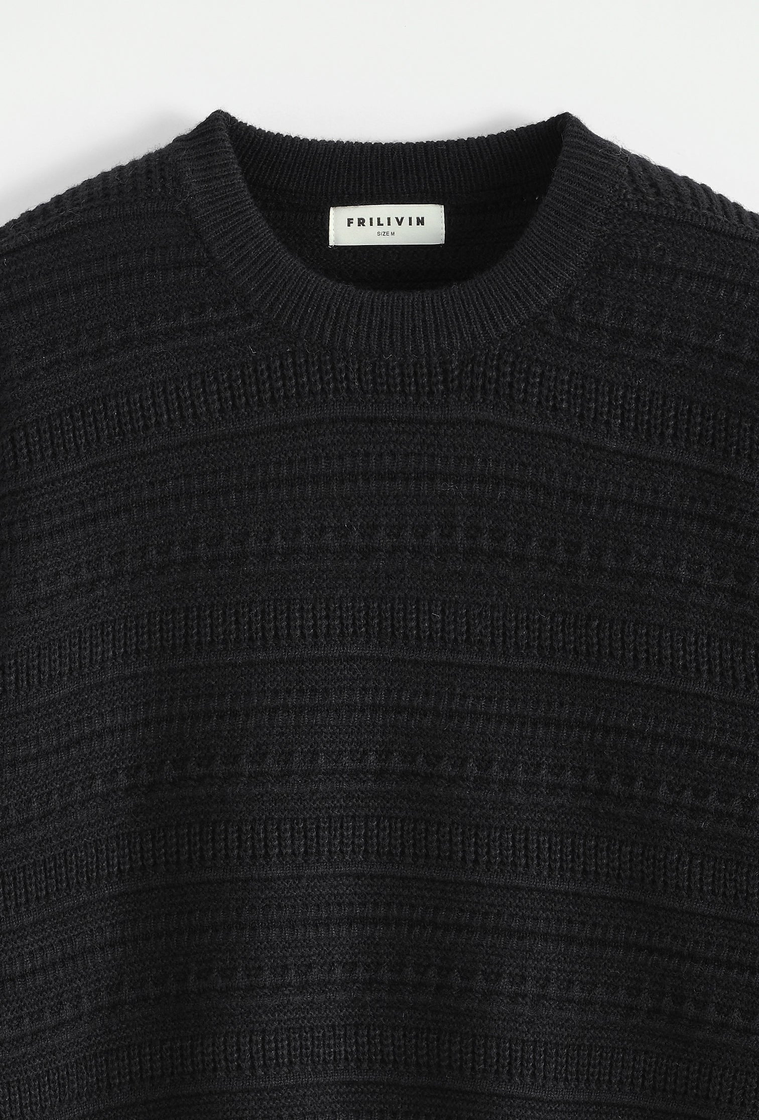 Pull uni à col rond - Image 9