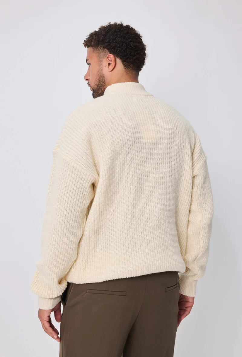 Pull uni col haut - Image 3