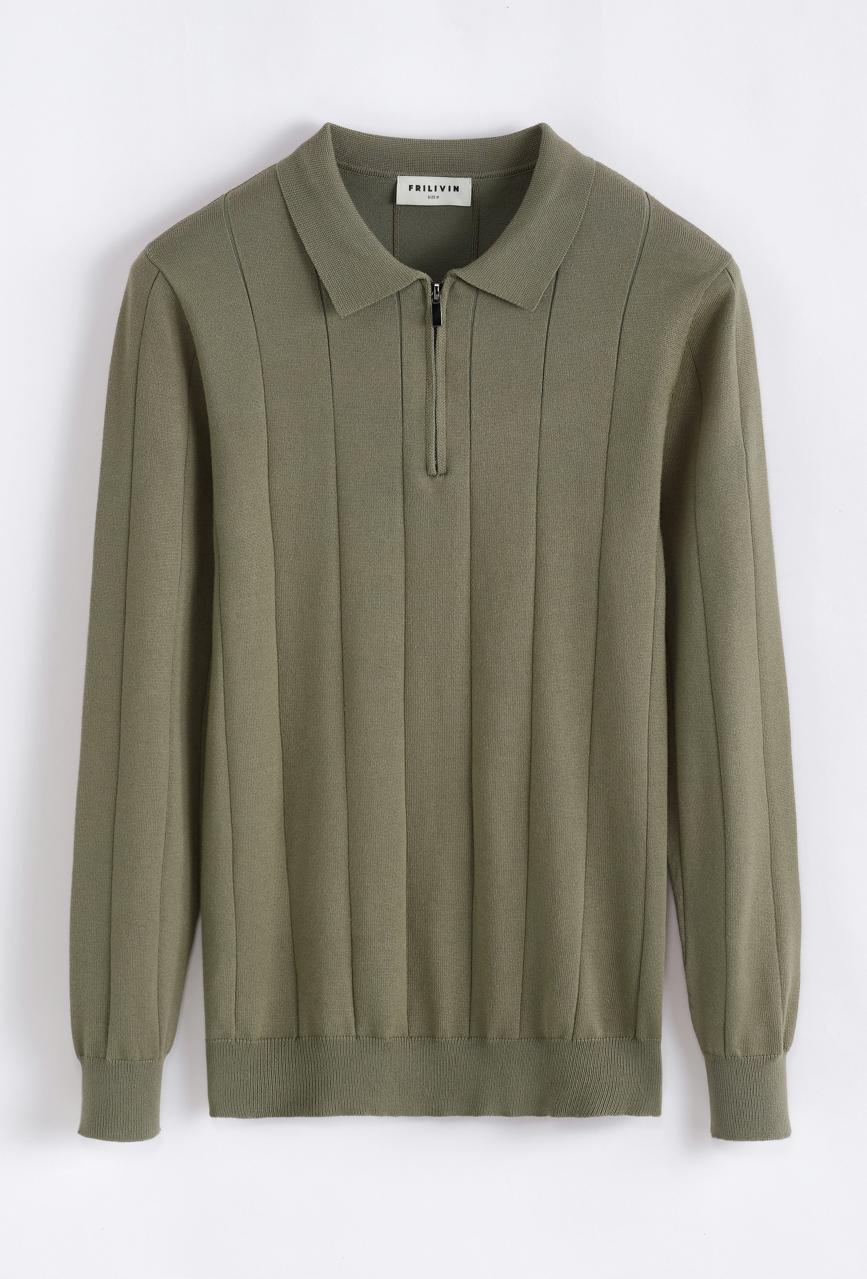 Pull polo zippé tendance - Image 12