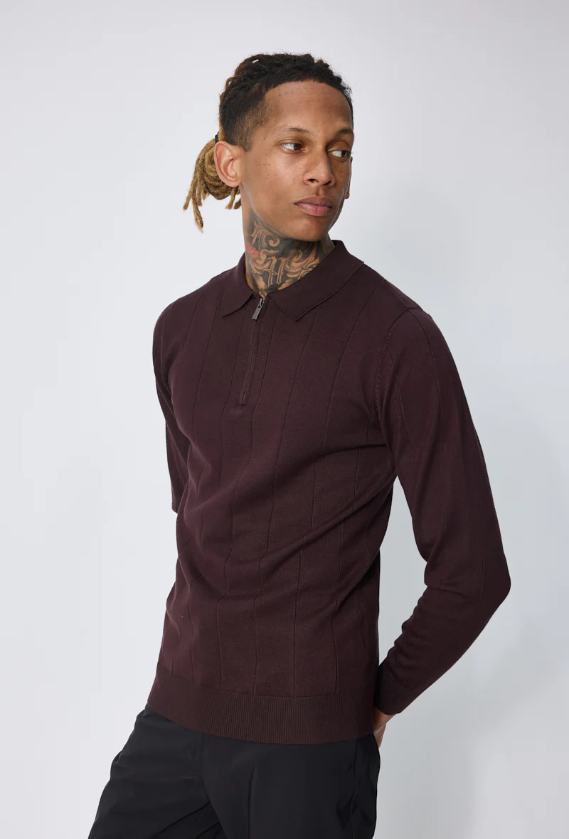 Pull polo zippé tendance - Image 19
