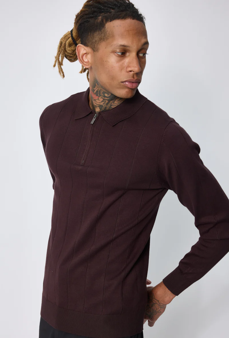 Pull polo zippé tendance - Image 20
