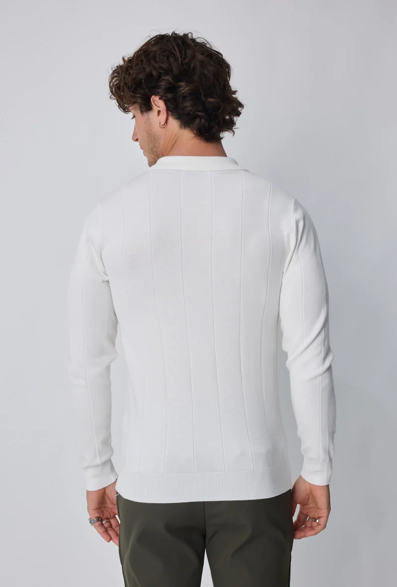 Pull polo zippé tendance - Image 4