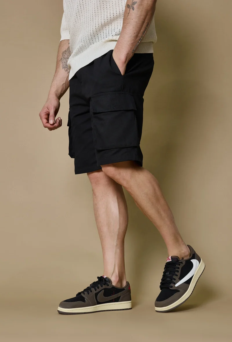 Short cargo droit uni - Image 9