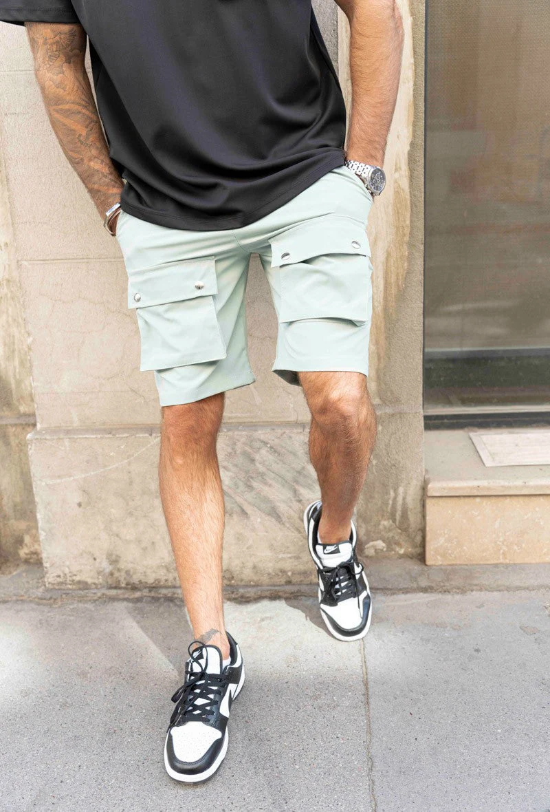 Short uni cargo à poches en sorona - Image 10