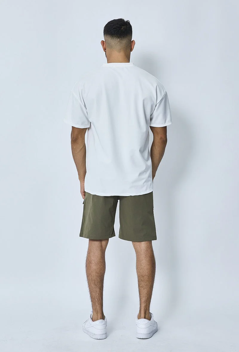 Short uni cargo à poches en sorona - Image 17
