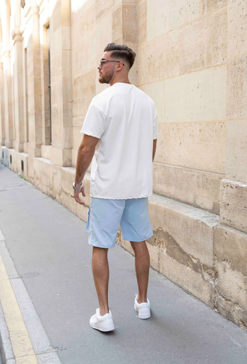 Short uni cargo à poches en sorona - Image 7