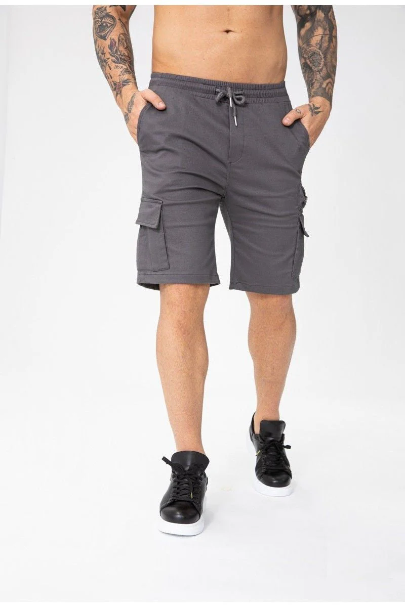 Short cargo zippé