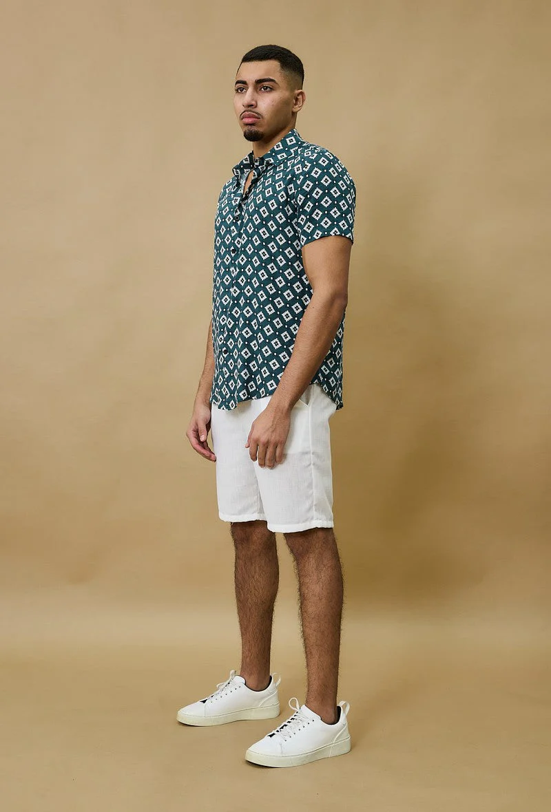 Short casual effet lin - Image 9