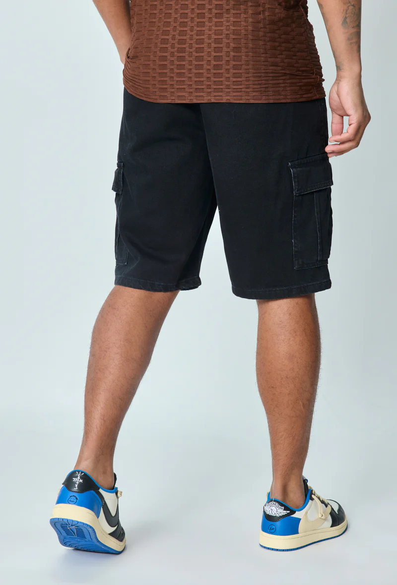 Short en jean oversize cargo - Image 16