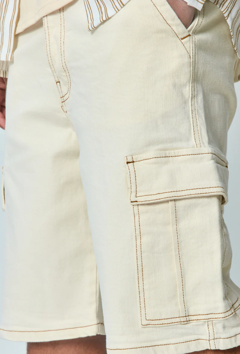 Short en jean oversize cargo - Image 2