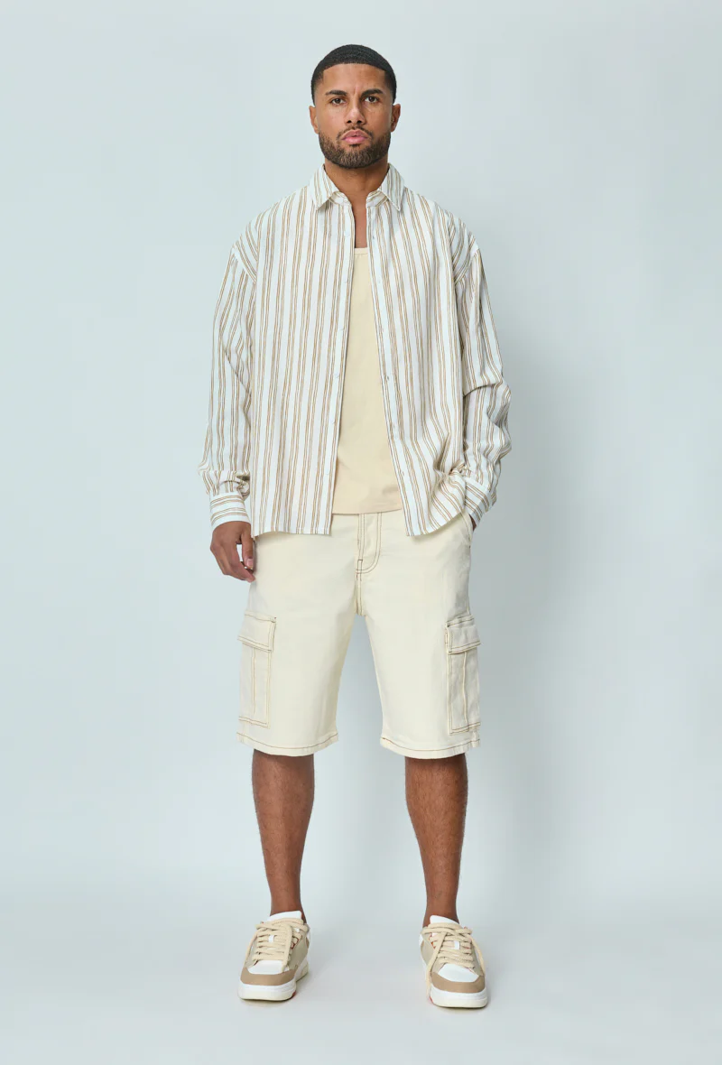 Short en jean oversize cargo - Image 5
