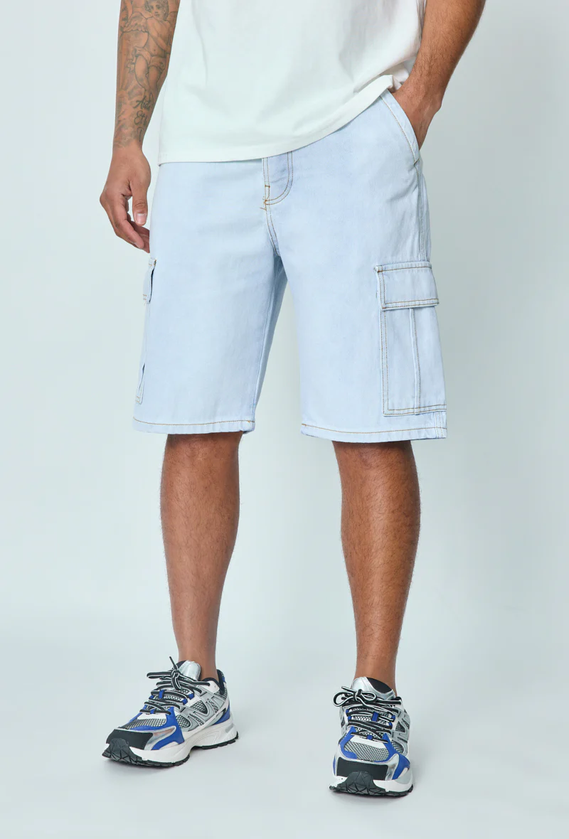 Short en jean oversize cargo - Image 6