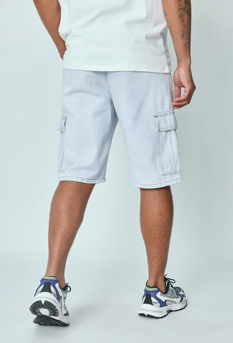 Short en jean oversize cargo - Image 8