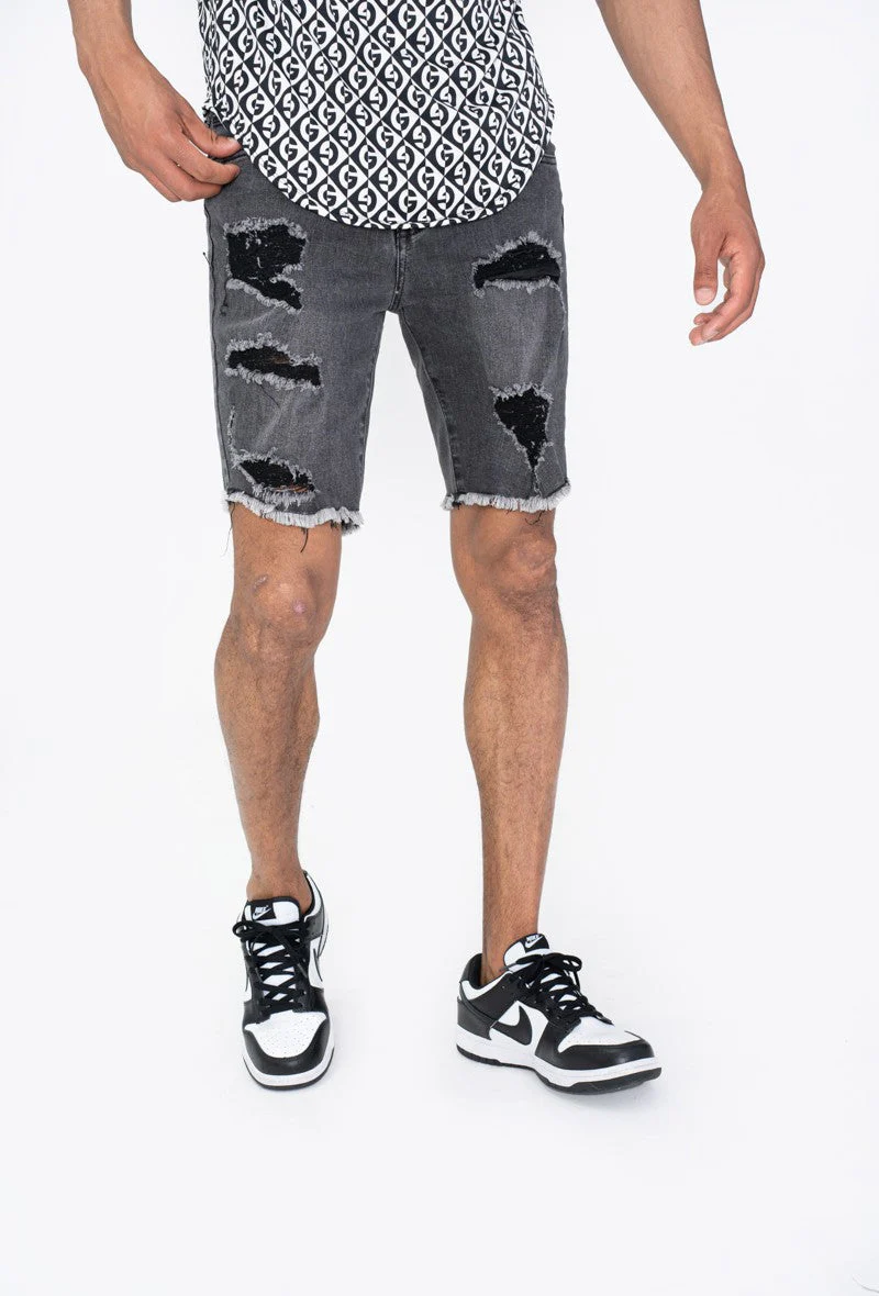 Short jean stretch déchiré - Image 11