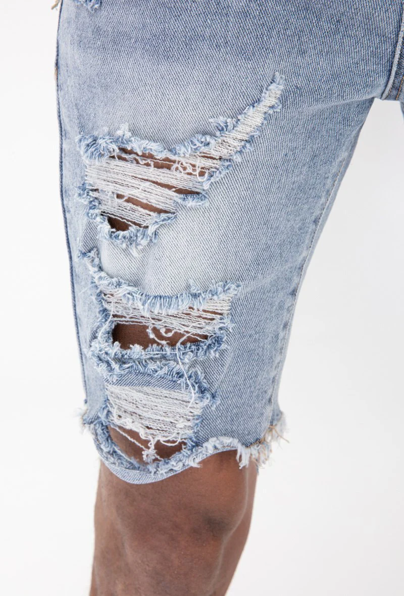 Short jean stretch déchiré - Image 2