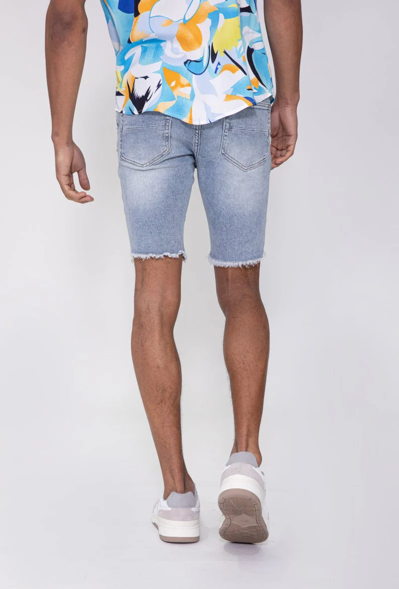 Short jean stretch déchiré - Image 5