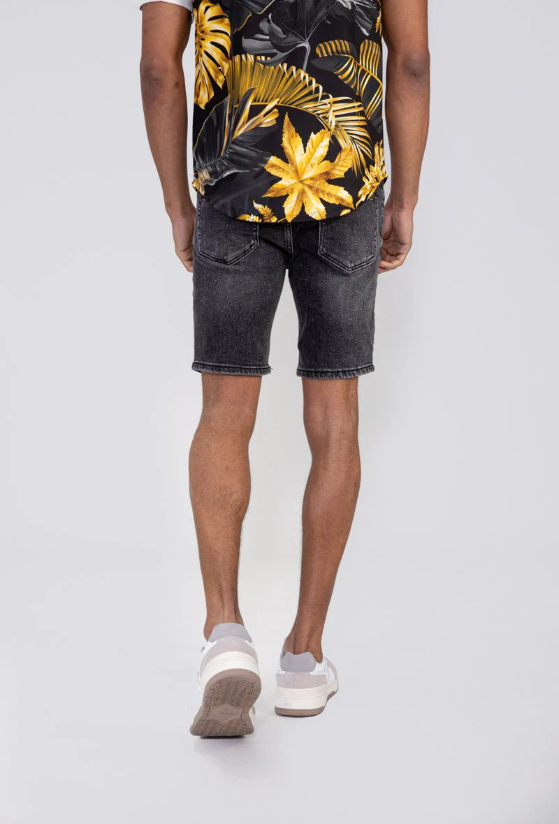 Short jean stretch déchiré - Image 4
