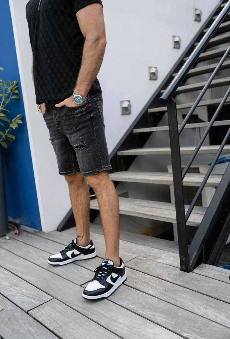 Short jean stretch déchiré - Image 5