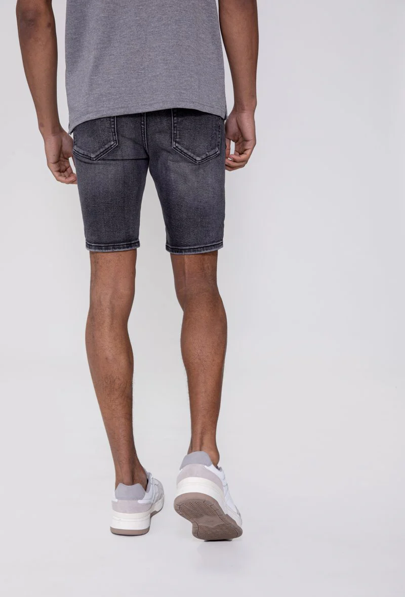 Short jean stretch déchiré - Image 4