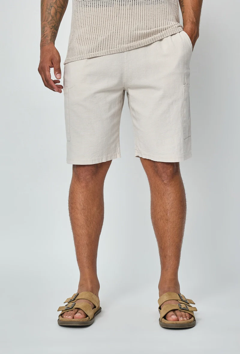 Short léger effet lin - Image 8