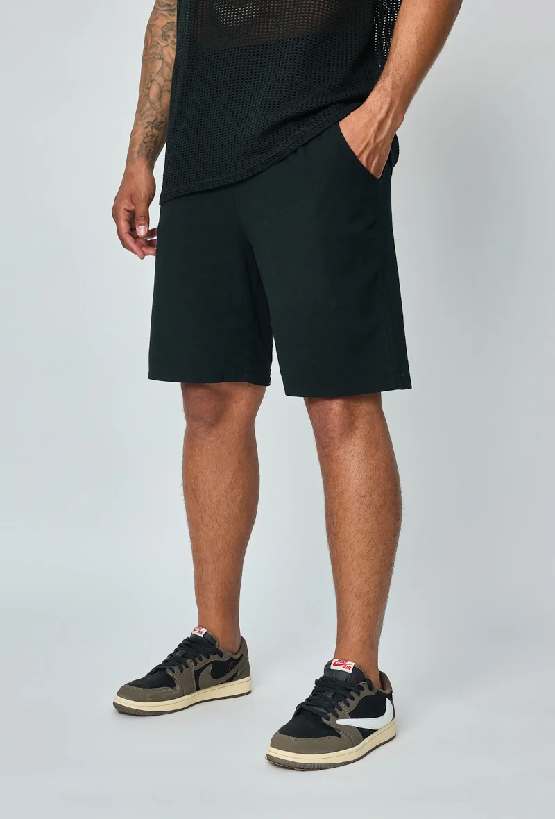 Short léger en viscose effet lin - Image 3