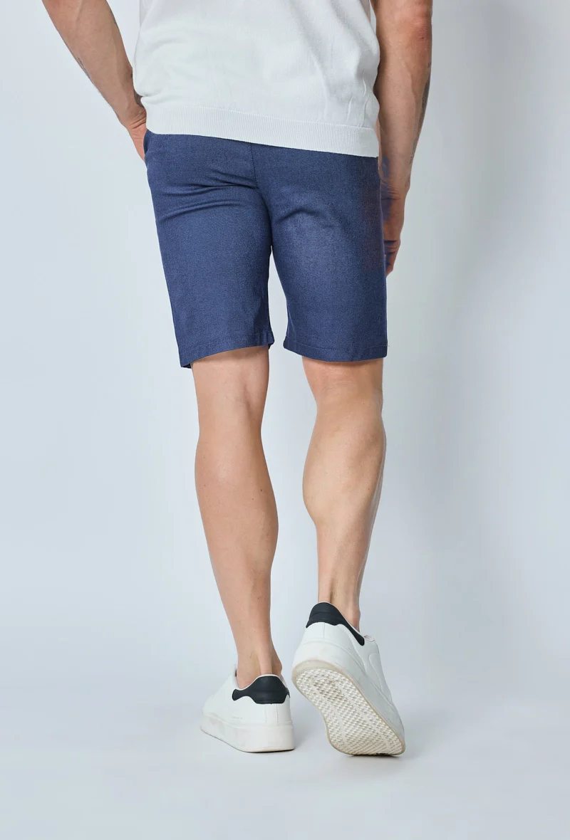 Short uni en toile de style chino - Image 16